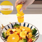 Maxbell Seasoning Dispenser Bottle 550ml Restaurant with Handle Kitchen Tool Yellow