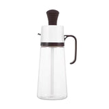 Maxbell Seasoning Dispenser Bottle 550ml Restaurant with Handle Kitchen Tool Brown