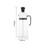Maxbell Seasoning Dispenser Bottle 550ml Restaurant with Handle Kitchen Tool Brown
