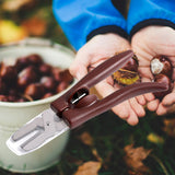 Maxbell Chestnut Clip Nutcracker Multifunctional Kitchen Tools for Kitchen Seafood Brown
