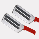 Maxbell Metal Vegetable Slicer Manual Cutter Stainless Steel for Onion Cabbage Red