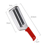 Maxbell Metal Vegetable Slicer Manual Cutter Stainless Steel for Onion Cabbage Red