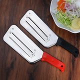 Maxbell Metal Vegetable Slicer Manual Cutter Stainless Steel for Onion Cabbage Red