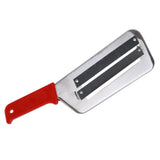Maxbell Metal Vegetable Slicer Manual Cutter Stainless Steel for Onion Cabbage Red