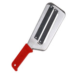 Maxbell Metal Vegetable Slicer Manual Cutter Stainless Steel for Onion Cabbage Red