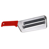 Maxbell Metal Vegetable Slicer Manual Cutter Stainless Steel for Onion Cabbage Red