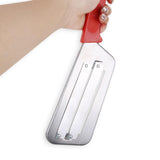 Maxbell Metal Vegetable Slicer Manual Cutter Stainless Steel for Onion Cabbage Red
