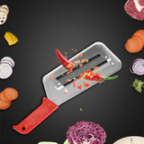 Maxbell Metal Vegetable Slicer Manual Cutter Stainless Steel for Onion Cabbage Red