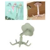 Maxbell 19x Kitchen 360 Rotating Hooks Organizer Hanger Holder for Office Home