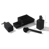 Maxbell Countertop Soap Dispenser with Sponge Holder Caddy Organizer Holder Non Slip Black