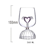 Maxbell Unique Martini Goblet Cup for Wedding Housewarming Gifts Party Decoration 360ML