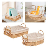 Maxbell Woven Storage Baskets Food Serving Baskets for Breakfast Vegetables Bedroom Rectangle