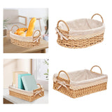 Maxbell Woven Storage Baskets Food Serving Baskets for Breakfast Vegetables Bedroom Rectangle