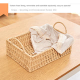 Maxbell Woven Storage Baskets Food Serving Baskets for Breakfast Vegetables Bedroom Rectangle