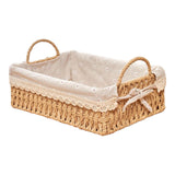 Maxbell Woven Storage Baskets Food Serving Baskets for Breakfast Vegetables Bedroom Rectangle