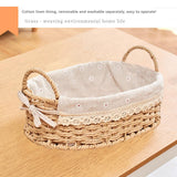Maxbell Woven Storage Baskets Food Serving Baskets for Breakfast Vegetables Bedroom Oval
