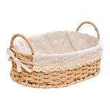 Maxbell Woven Storage Baskets Food Serving Baskets for Breakfast Vegetables Bedroom Oval
