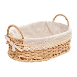 Maxbell Woven Storage Baskets Food Serving Baskets for Breakfast Vegetables Bedroom Oval
