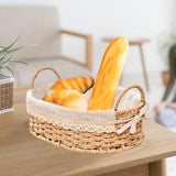 Maxbell Woven Storage Baskets Food Serving Baskets for Breakfast Vegetables Bedroom Oval