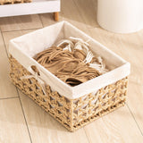 Maxbell Desktop Sundries Organizer Rectangular Storage Box for Bedroom Khaki small