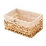 Maxbell Desktop Sundries Organizer Rectangular Storage Box for Bedroom Khaki small