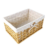 Maxbell Desktop Sundries Organizer Rectangular Storage Box for Bedroom Khaki small