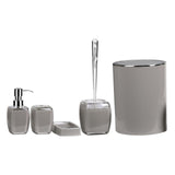 Maxbell 5x Bathroom Accessories Set Soap Dish Soap Dispenser Housewarming Gift Gray