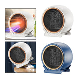 Maxbell Portable Electric Heater One Key Control for Indoor Use Bedroom Small Space White