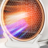 Maxbell Portable Electric Heater One Key Control for Indoor Use Bedroom Small Space White