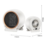 Maxbell Portable Electric Heater One Key Control for Indoor Use Bedroom Small Space White