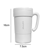 Maxbell Maxbell Portable Vacuum Cup Water Bottle Practical Gifts for Holiday Dormitory White
