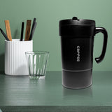 Maxbell Maxbell Portable Vacuum Cup Water Bottle Practical Gifts for Holiday Dormitory Black