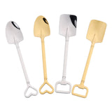 Maxbell Maxbell Stainless Steel Spoon Cutlery Tableware Flatware Cute for Cream Coffee square and Argent