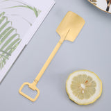 Maxbell Maxbell Stainless Steel Spoon Cutlery Tableware Flatware Cute for Cream Coffee square and Aureate