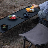 Maxbell Portable Camping Tableware with Storage Bag Cutlery for Picnic Backpacking 4 Tableware with Bag