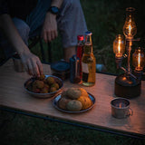 Maxbell Portable Camping Tableware with Storage Bag Cutlery for Picnic Backpacking 4 Tableware with Bag