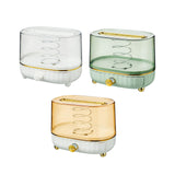 Maxbell Maxbell Tissue Box Cover Napkin Dispenser Transparent for Living Room Durable Modern White