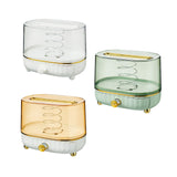Maxbell Maxbell Tissue Box Cover Napkin Dispenser Transparent for Living Room Durable Modern White