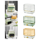 Maxbell Maxbell Tissue Box Cover Napkin Dispenser Transparent for Living Room Durable Modern White