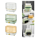 Maxbell Maxbell Tissue Box Cover Napkin Dispenser Transparent for Living Room Durable Modern White