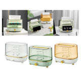 Maxbell Maxbell Tissue Box Cover Napkin Dispenser Transparent for Living Room Durable Modern White