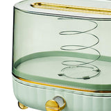 Maxbell Maxbell Tissue Box Cover Napkin Dispenser Transparent for Living Room Durable Modern Light Green
