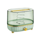 Maxbell Maxbell Tissue Box Cover Napkin Dispenser Transparent for Living Room Durable Modern Light Green