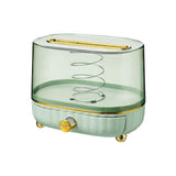 Maxbell Maxbell Tissue Box Cover Napkin Dispenser Transparent for Living Room Durable Modern Light Green