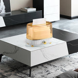 Maxbell Maxbell Tissue Box Cover Napkin Dispenser Transparent for Living Room Durable Modern Aureate
