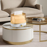 Maxbell Maxbell Tissue Box Cover Napkin Dispenser Transparent for Living Room Durable Modern Aureate