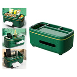 Maxbell Maxbell Facial Tissue Storage Box Napkin Holder Desk Organizer Green