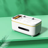 Maxbell Maxbell Facial Tissue Storage Box Napkin Holder Desk Organizer White