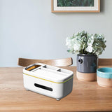 Maxbell Maxbell Facial Tissue Storage Box Napkin Holder Desk Organizer White