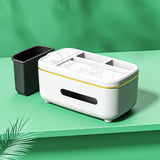 Maxbell Maxbell Facial Tissue Storage Box Napkin Holder Desk Organizer White And Trash Can